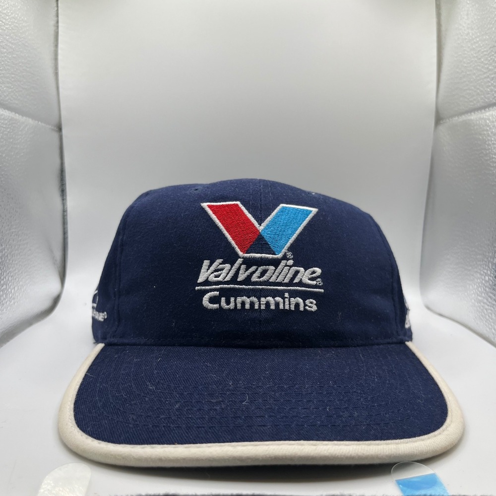 Vintage Valvoline Cummins Hat Mens  Navy Blue Eagle One Embroidered Racing Cap